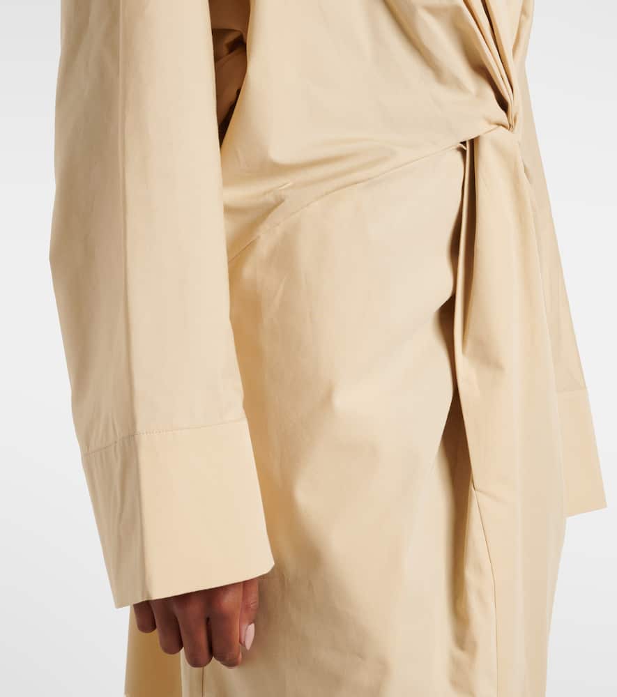 Ailin draped cotton midi dress