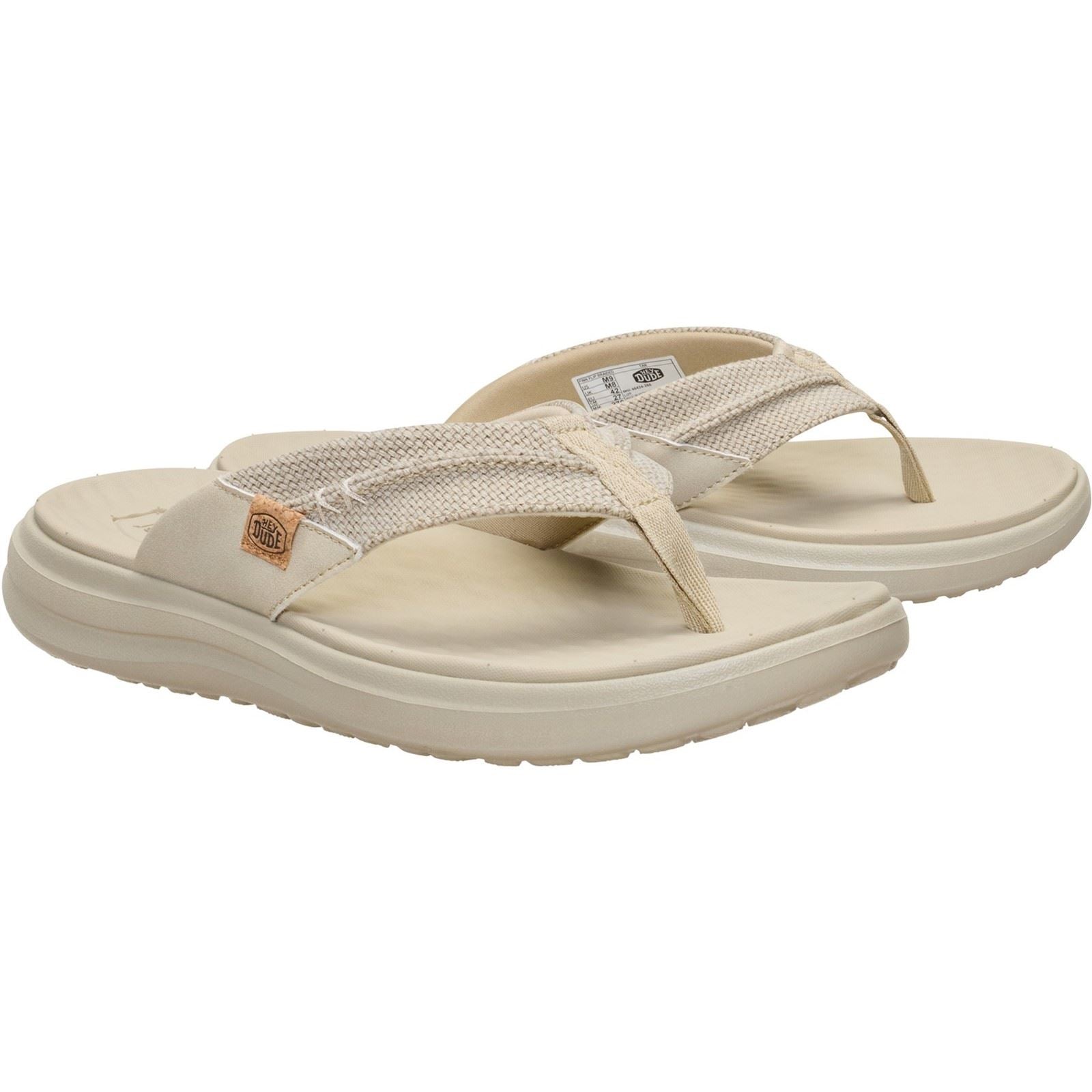 Heydude Finn Flip Polyester Men's Beige Sanda
