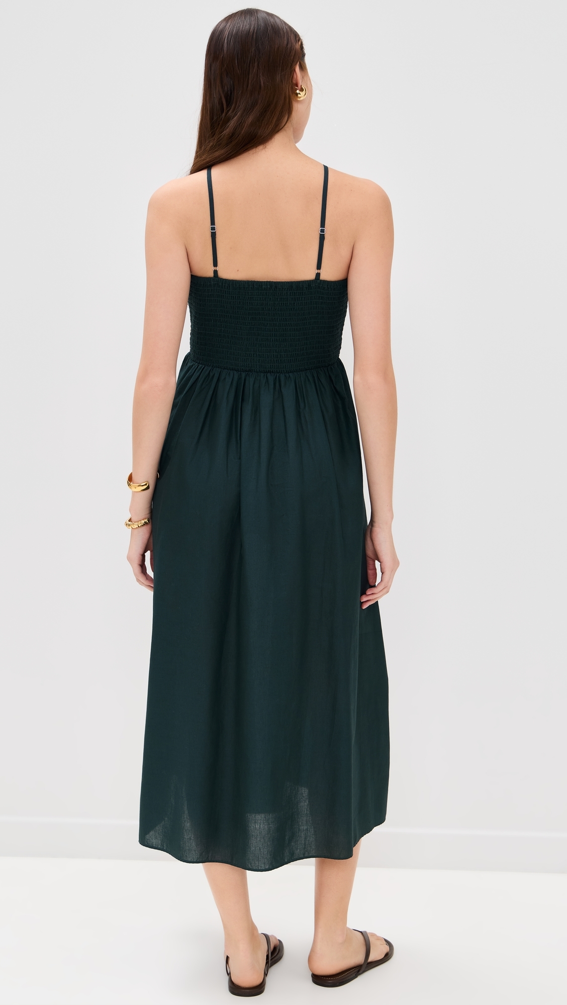 Playa Lucila Crochet Halter Dress Green/Crochet