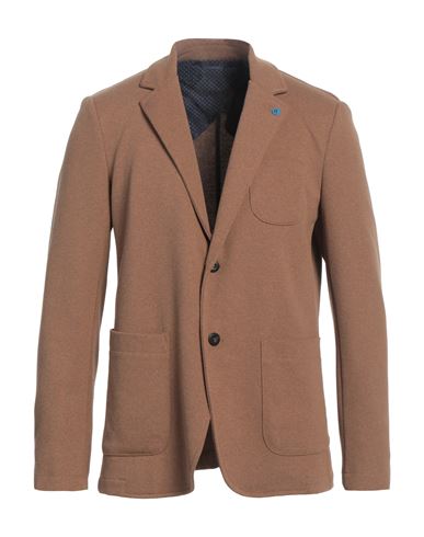 Blaine. Man Blazer Camel Size 34 Polyester, Cotton, Elastane