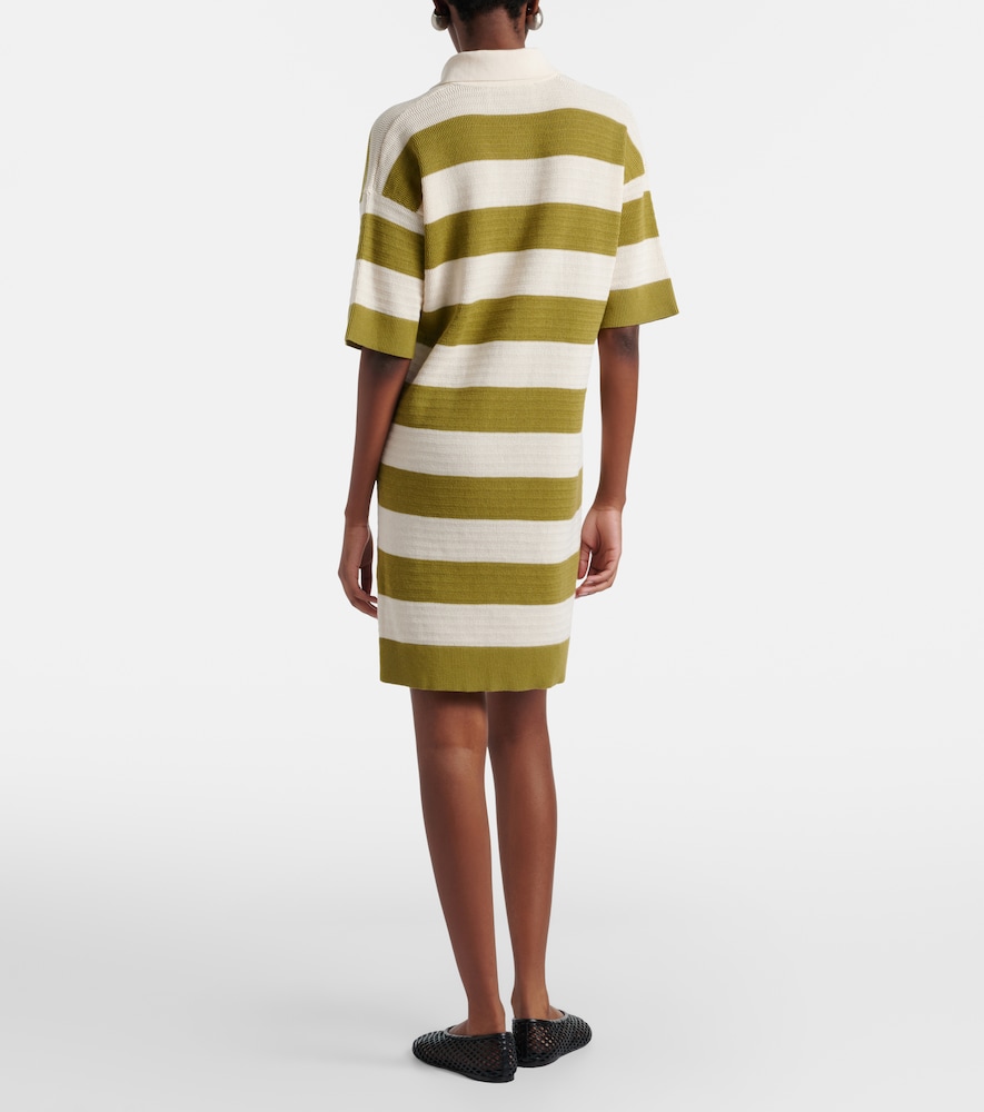 Ami de Caur striped cotton polo dress