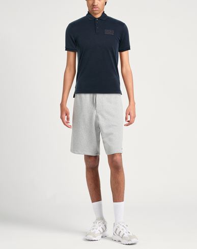 Man Polo shirt Navy Size S Lyocell, Polyester