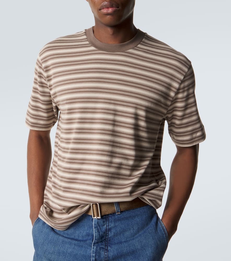 Striped cotton jersey T-shirt