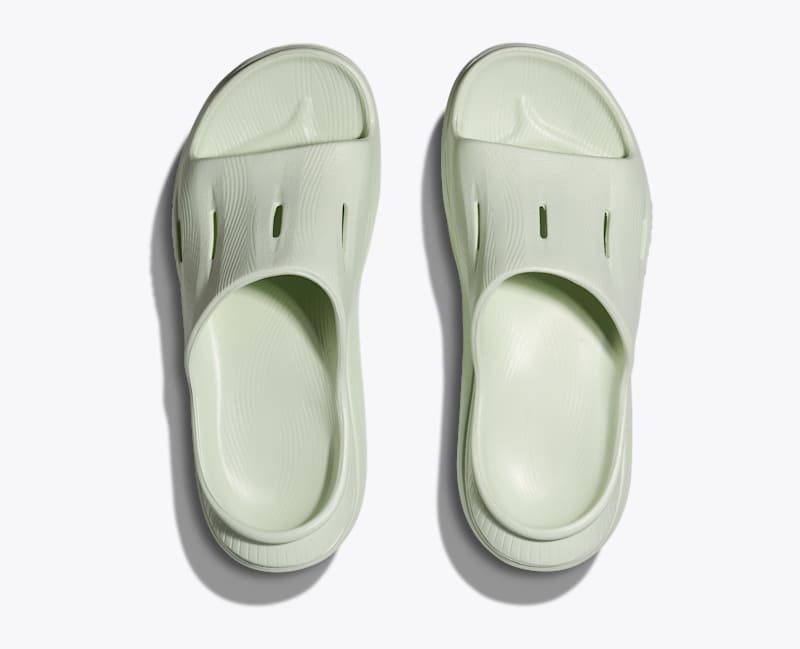 HOKA ORA Recovery Slide 3 Shoes in Sea Glass/Sea Glass