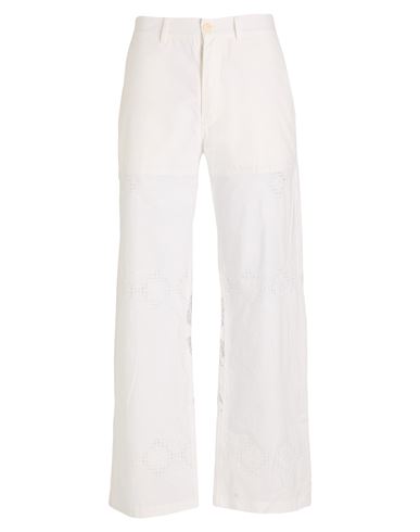 Man Pants White Size M Cotton