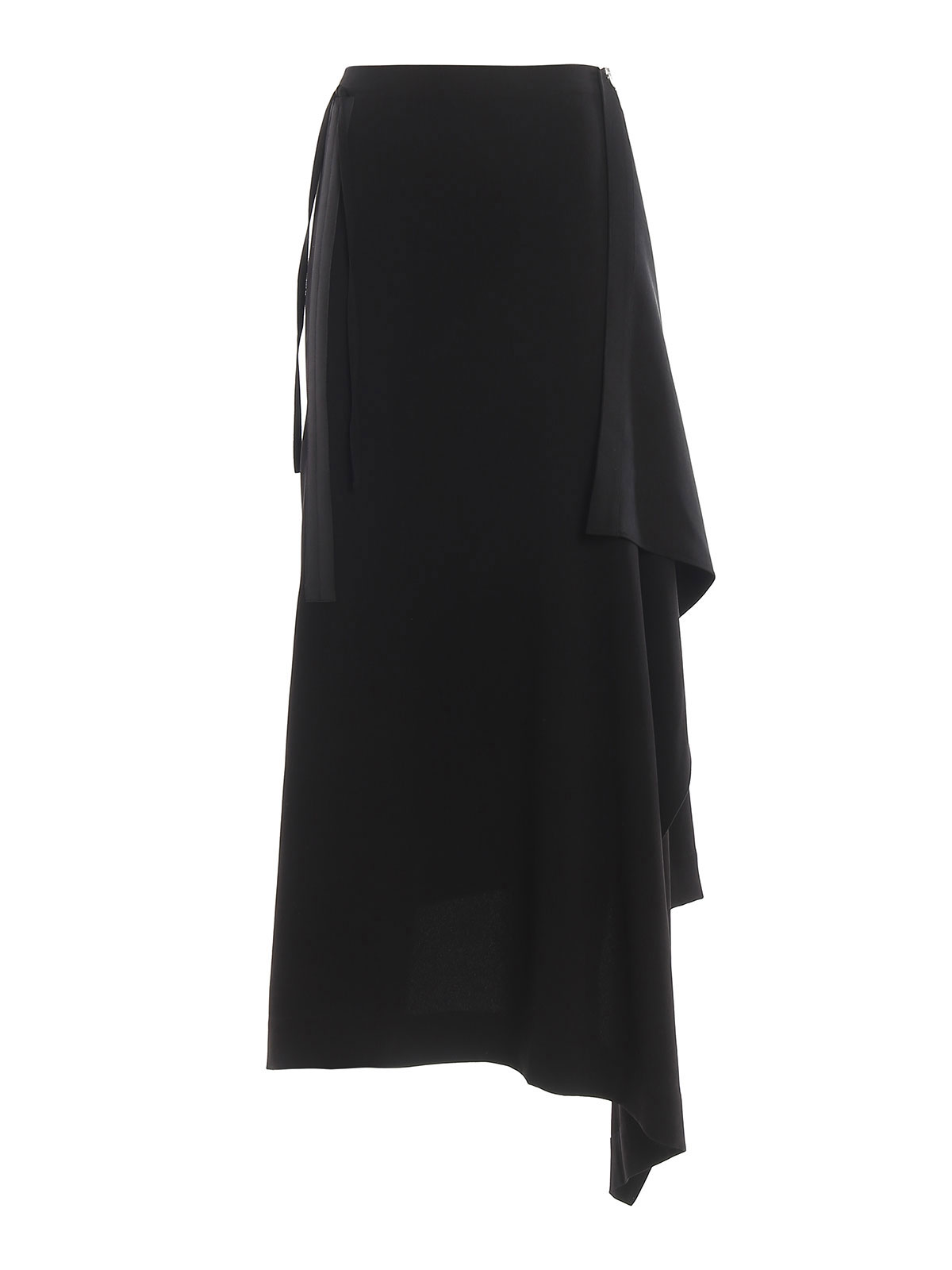 Black asymmetric skirt