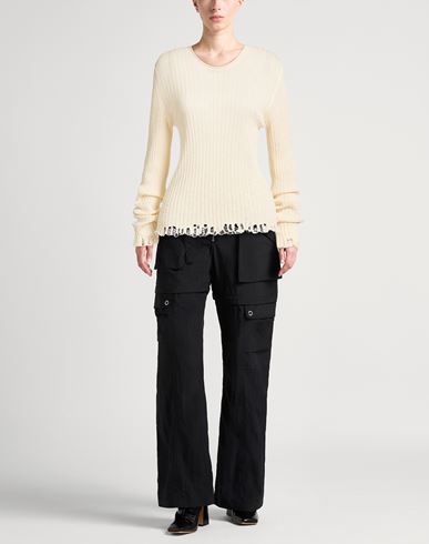 Woman Sweater Off white Size L Cotton, Silk