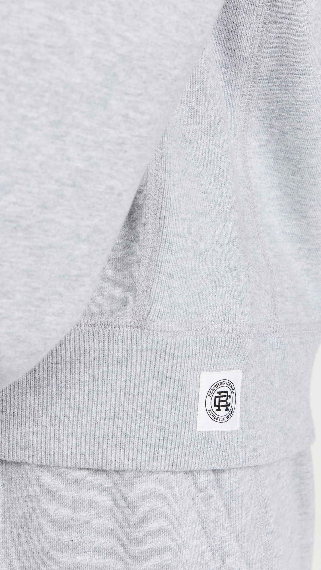 Midweight Terry Classic Crew Neck Sweatshirt Heather Grey