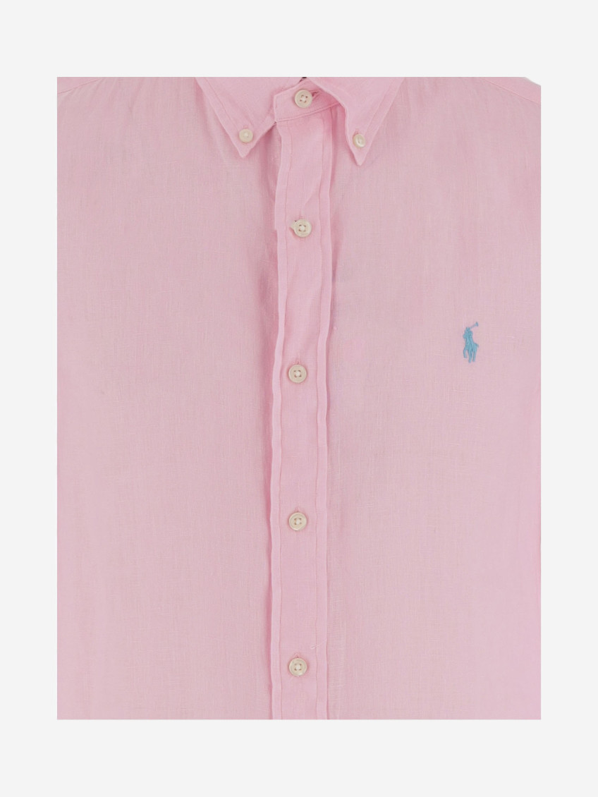Pink linen shirt