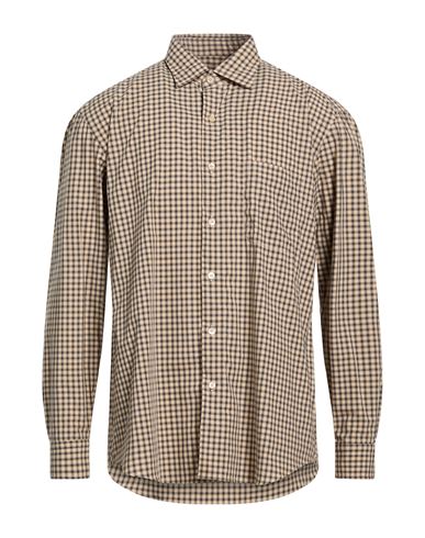 Man Shirt Beige Size 16 Cotton