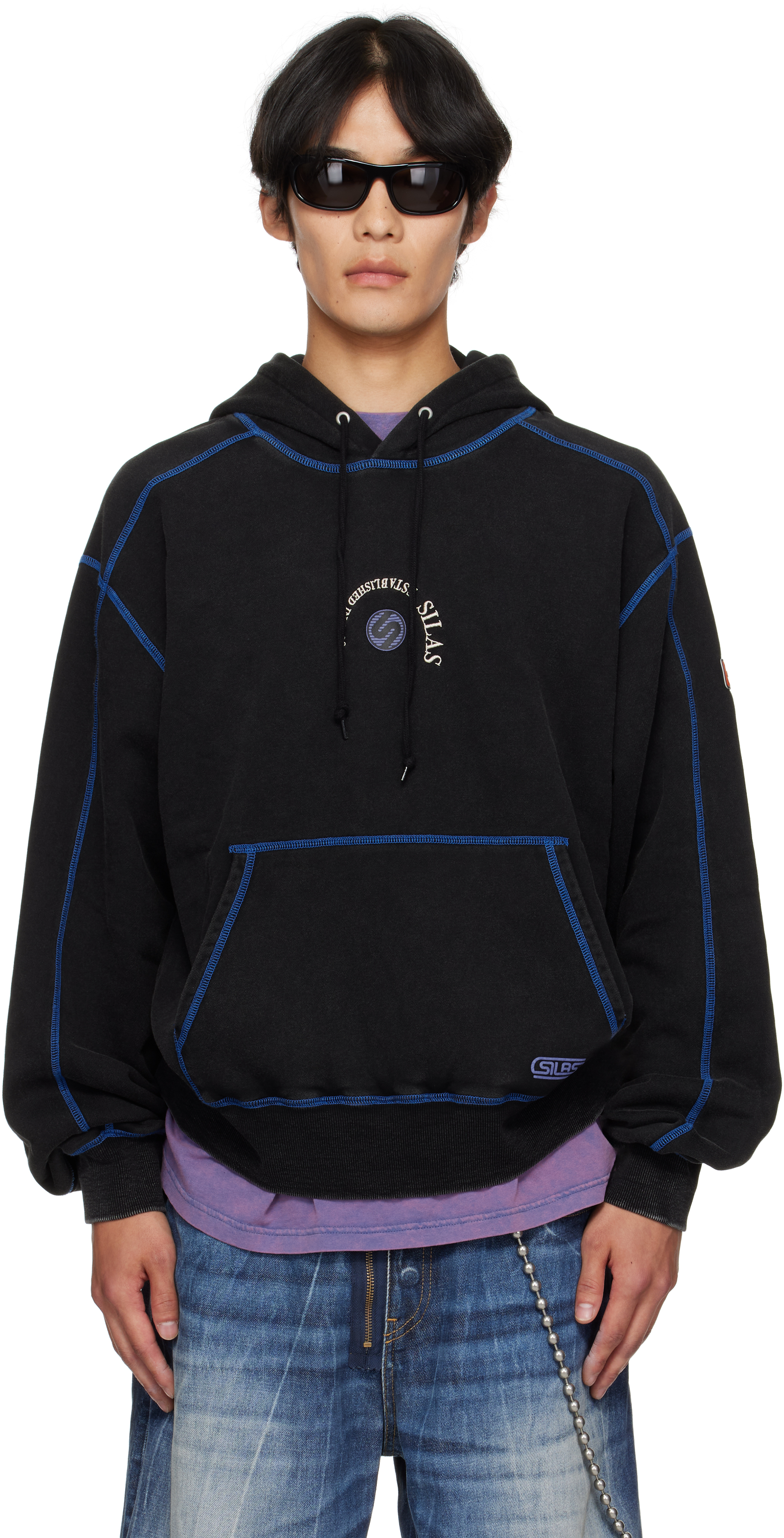 Black Circle Logo Sweat Hoodie
