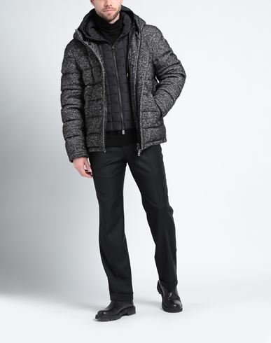Man Puffer Black Size 46 Virgin Wool, Silk, Polyamide, Mohair wool, Alpaca wool