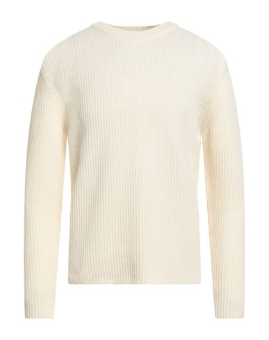 Man Sweater Ivory Size 42 Virgin Wool