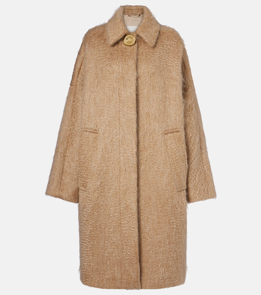 Alger wool and mohair-blend coat
