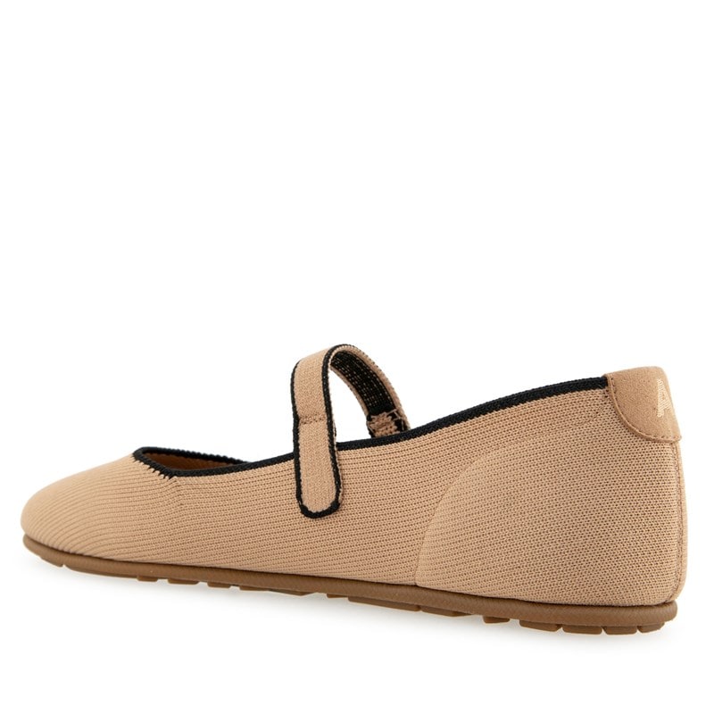 Women's Perryknit Wide Mary Jane Flats Shoes (Beige Bisque Knit)