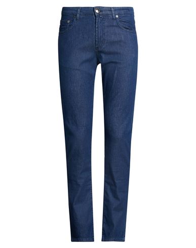 Man Jeans Blue Size 30 Cotton, Elastane