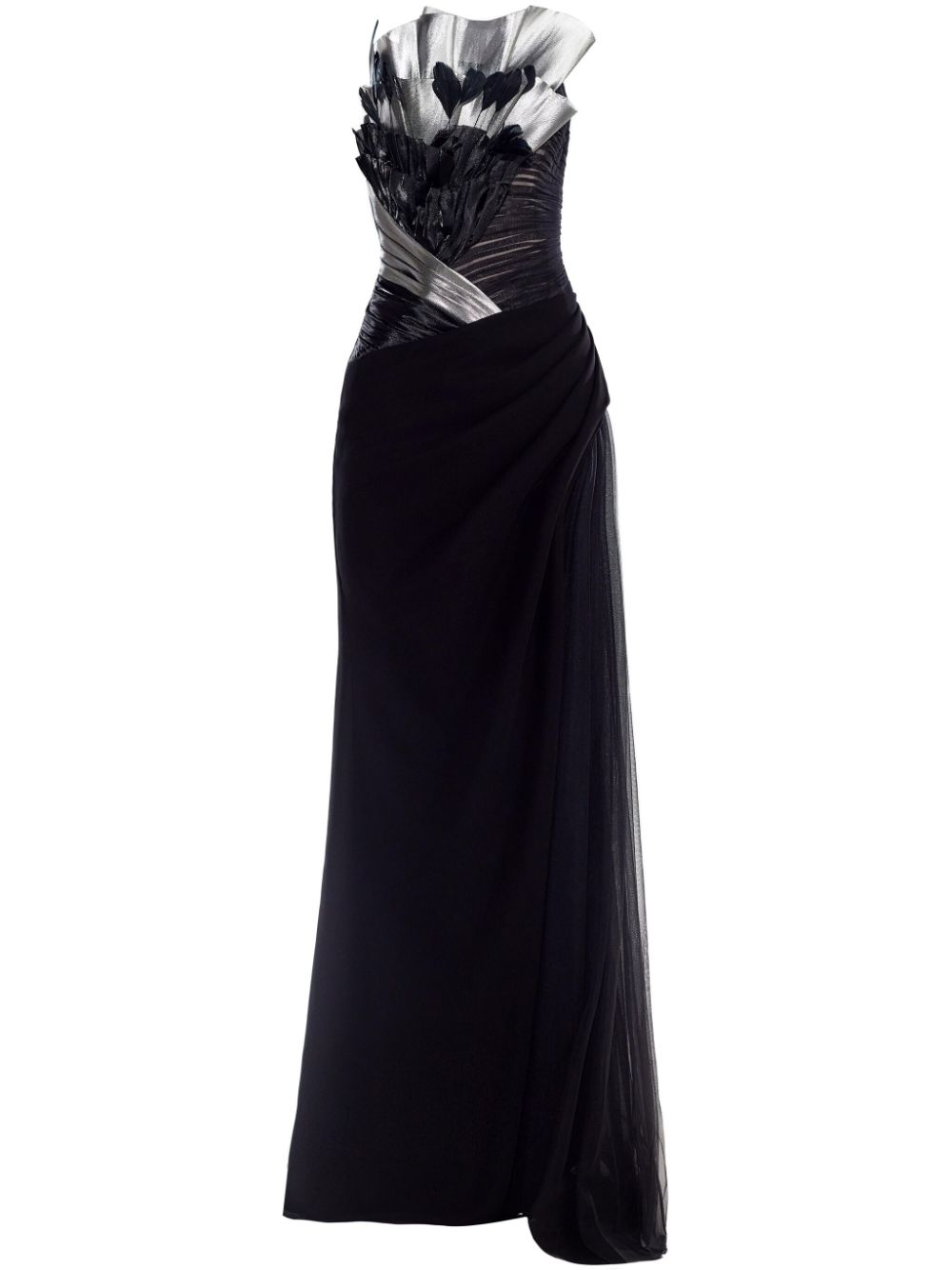 Draped gown - Black