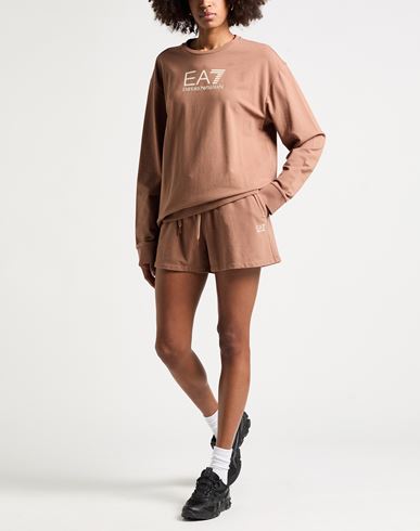 Woman Tracksuit Light brown Size XXL Cotton, Elastane