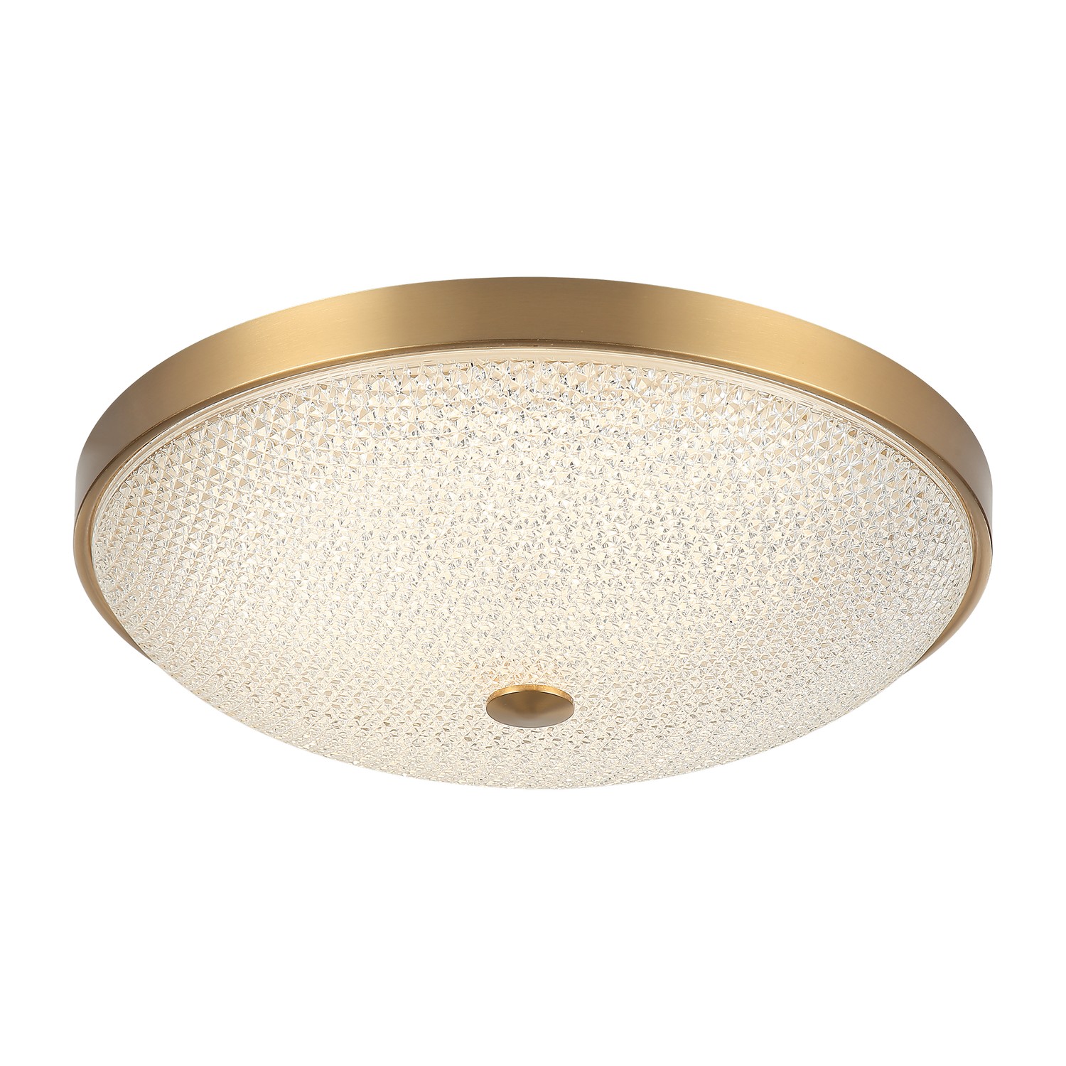 Aged Gold Brass Flush Mount from the Bella Collection
