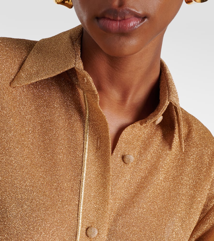 Oséree Lumière lamé shirt