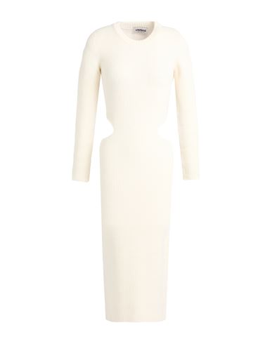 Woman Midi dress Ivory Size L Viscose, Polyester, Polyamide
