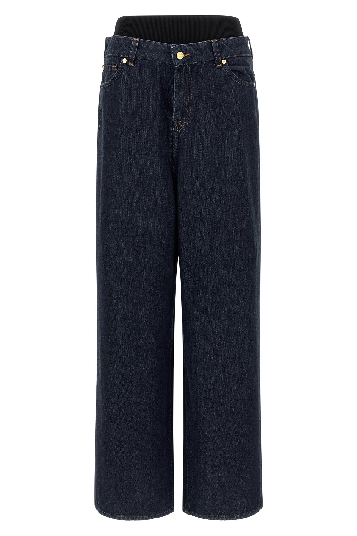 'Banded Slouchy Wide' Jeans