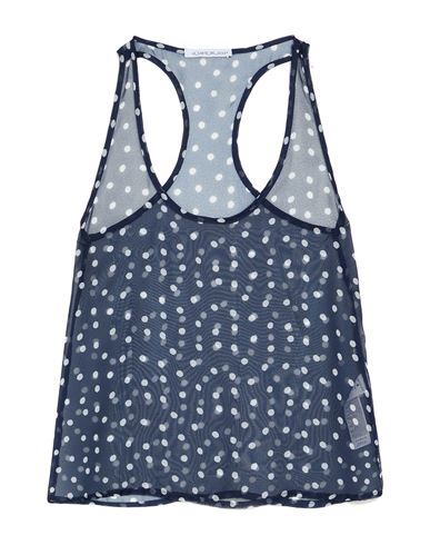 Woman Tank top Blue Size 10 Polyester