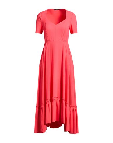 Endearing Woman Midi dress Coral Size 6 Nylon, Elastane