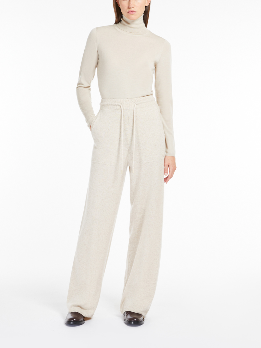Beige High-neck Sweater