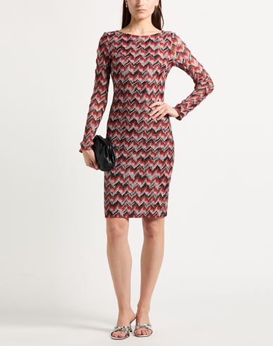 Woman Mini dress Red Size 0 Viscose, Metallic fiber