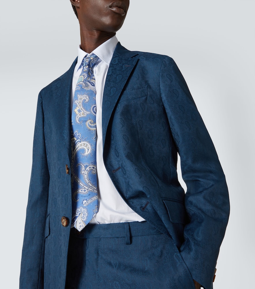 Roma paisley silk suit