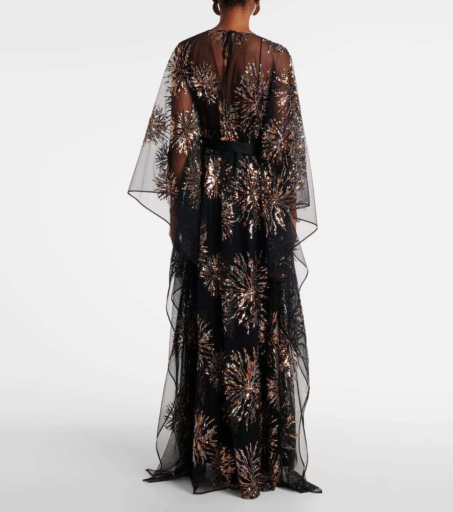 Taller Marmo Gran Soleil embellished tulle kaftan
