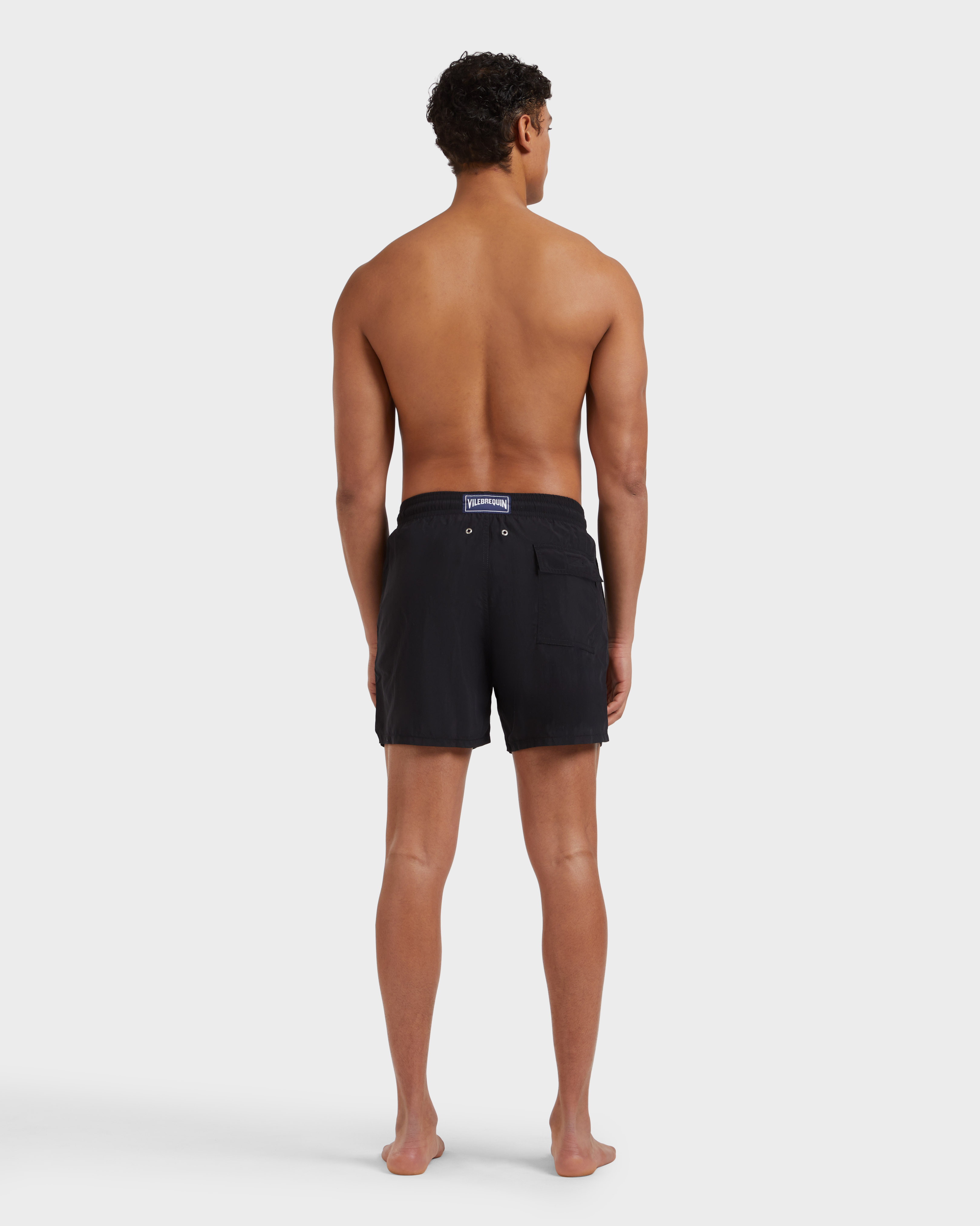 Men Swim Shorts Solid - Mdb - Moorea - Black