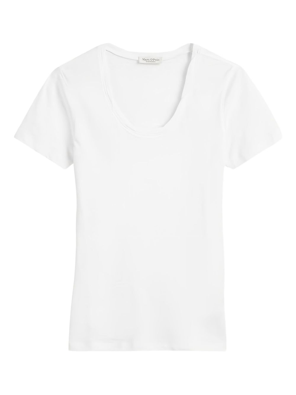 Scoop-neck T-shirt - Black