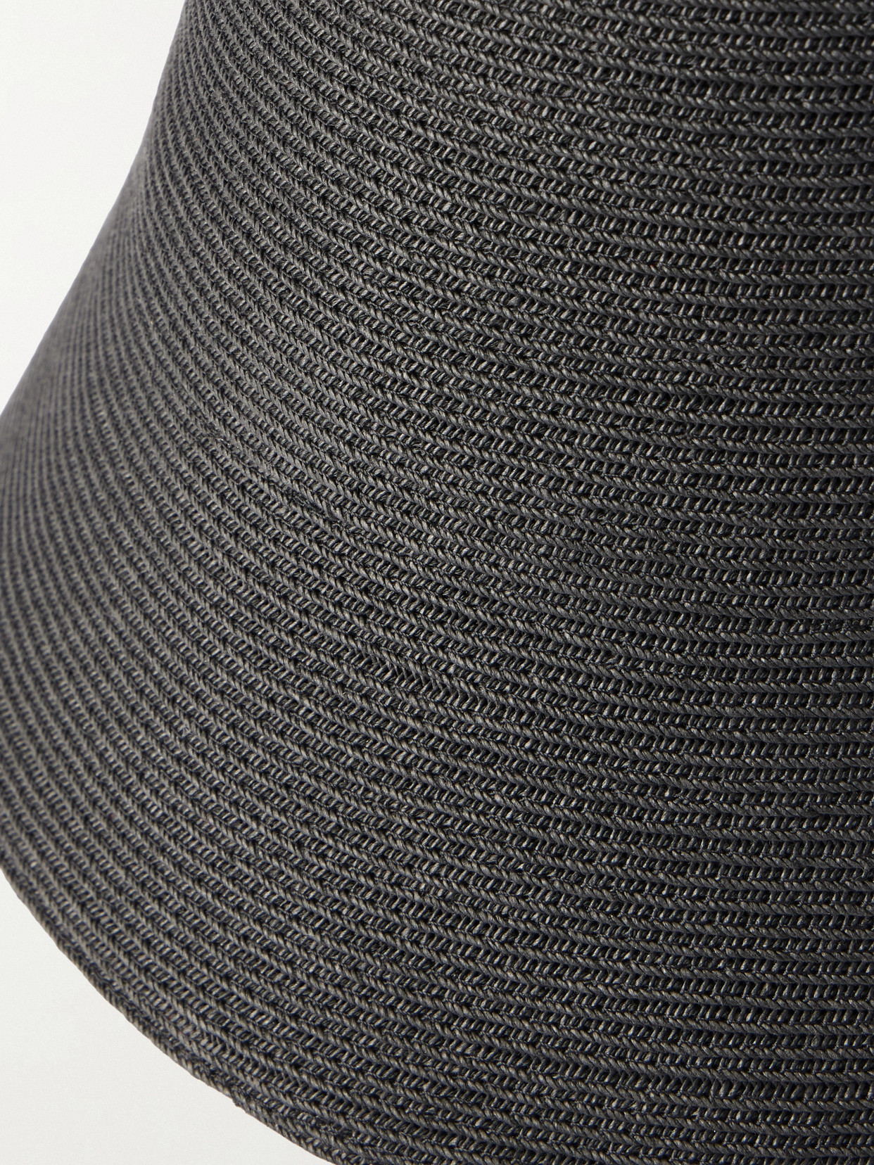 Faux Raffia Sunhat - Black