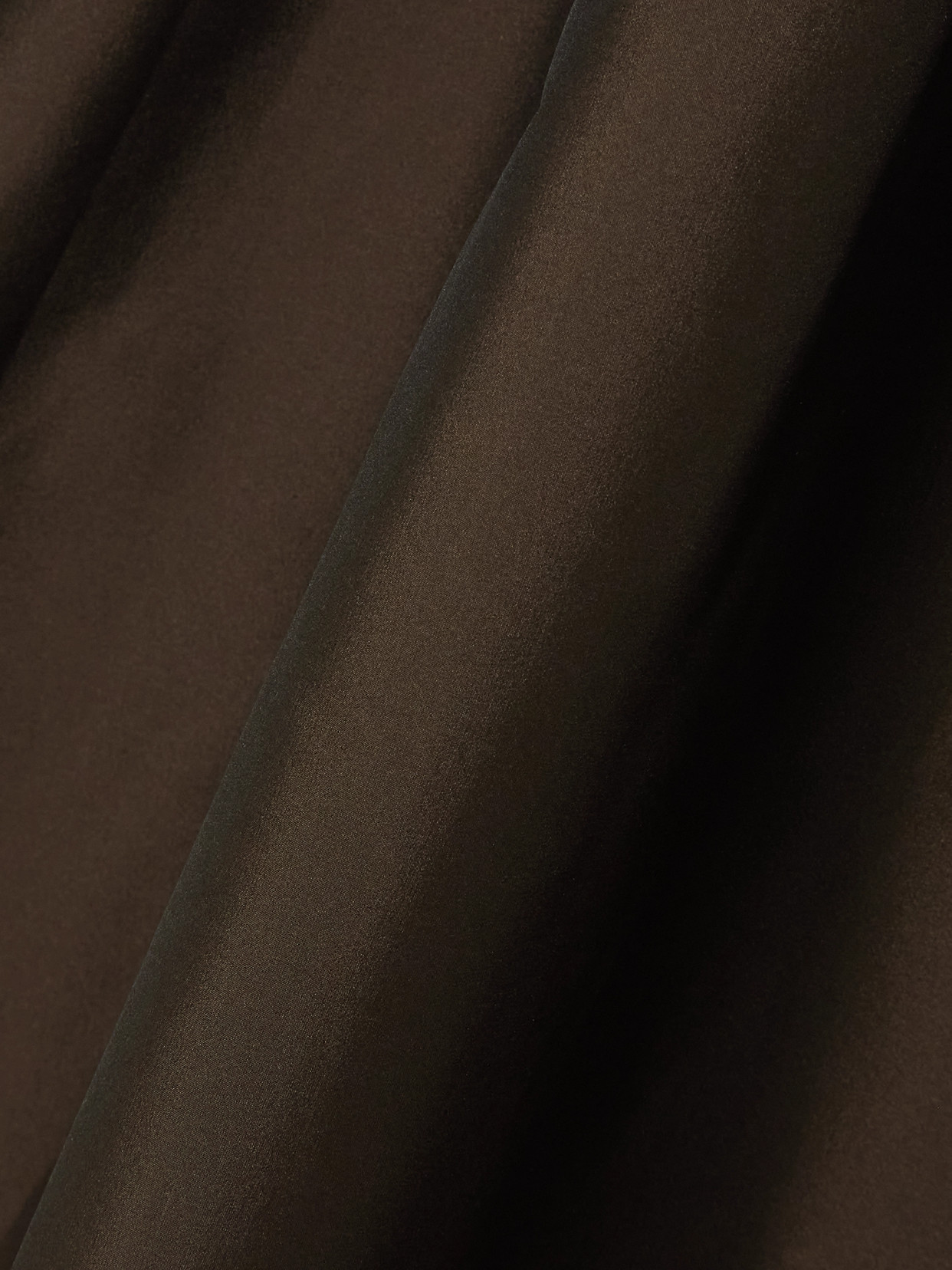 George Gathered Taffeta Gown - Brown