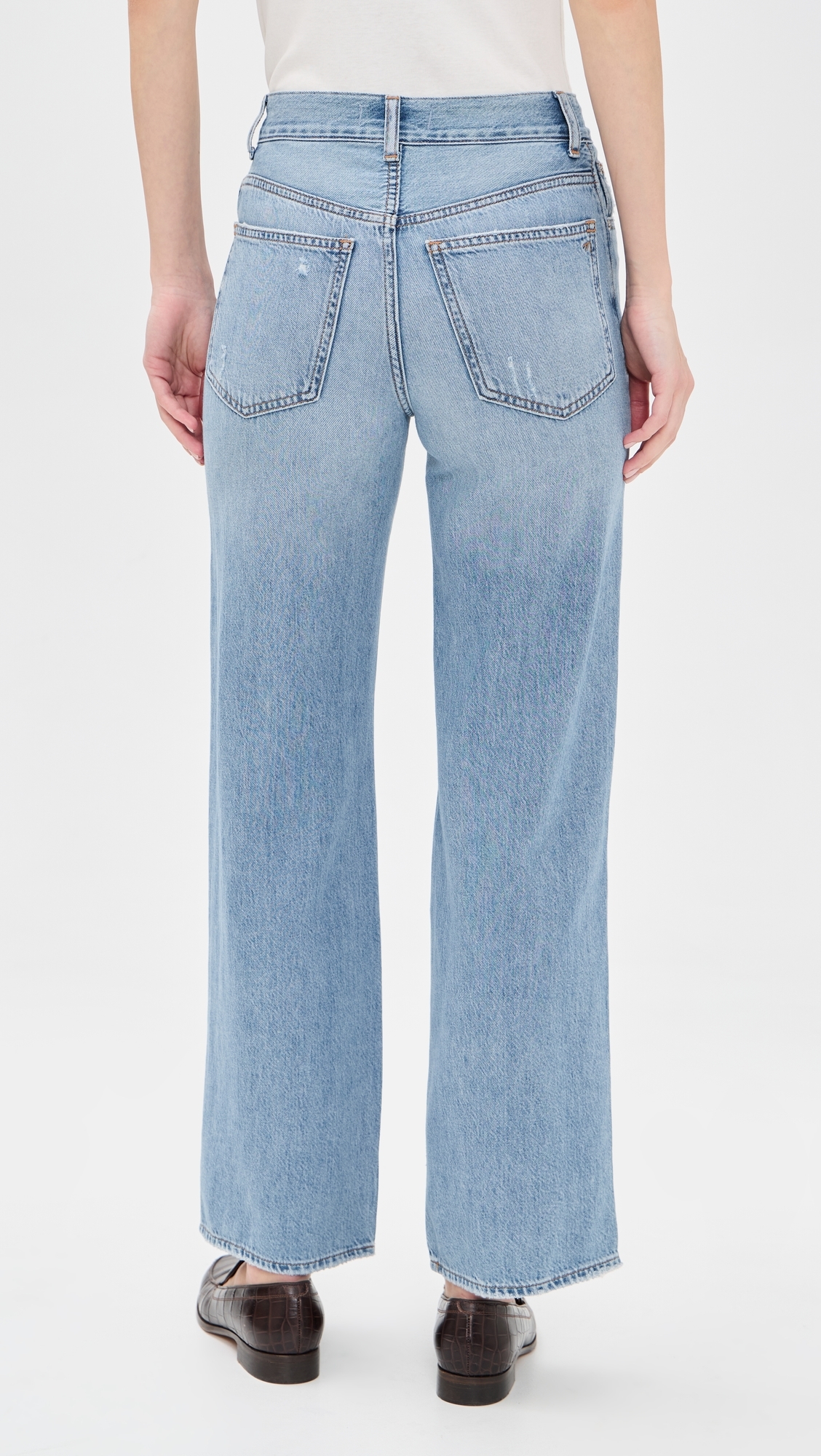The Perfect Vintage Wide Leg Jeans In Airy Denim Northridge Wash