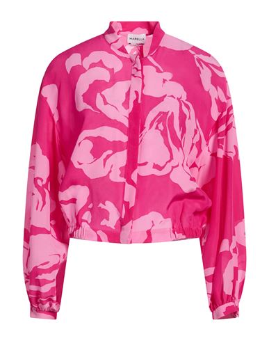 Woman Shirt Magenta Size 6 Silk