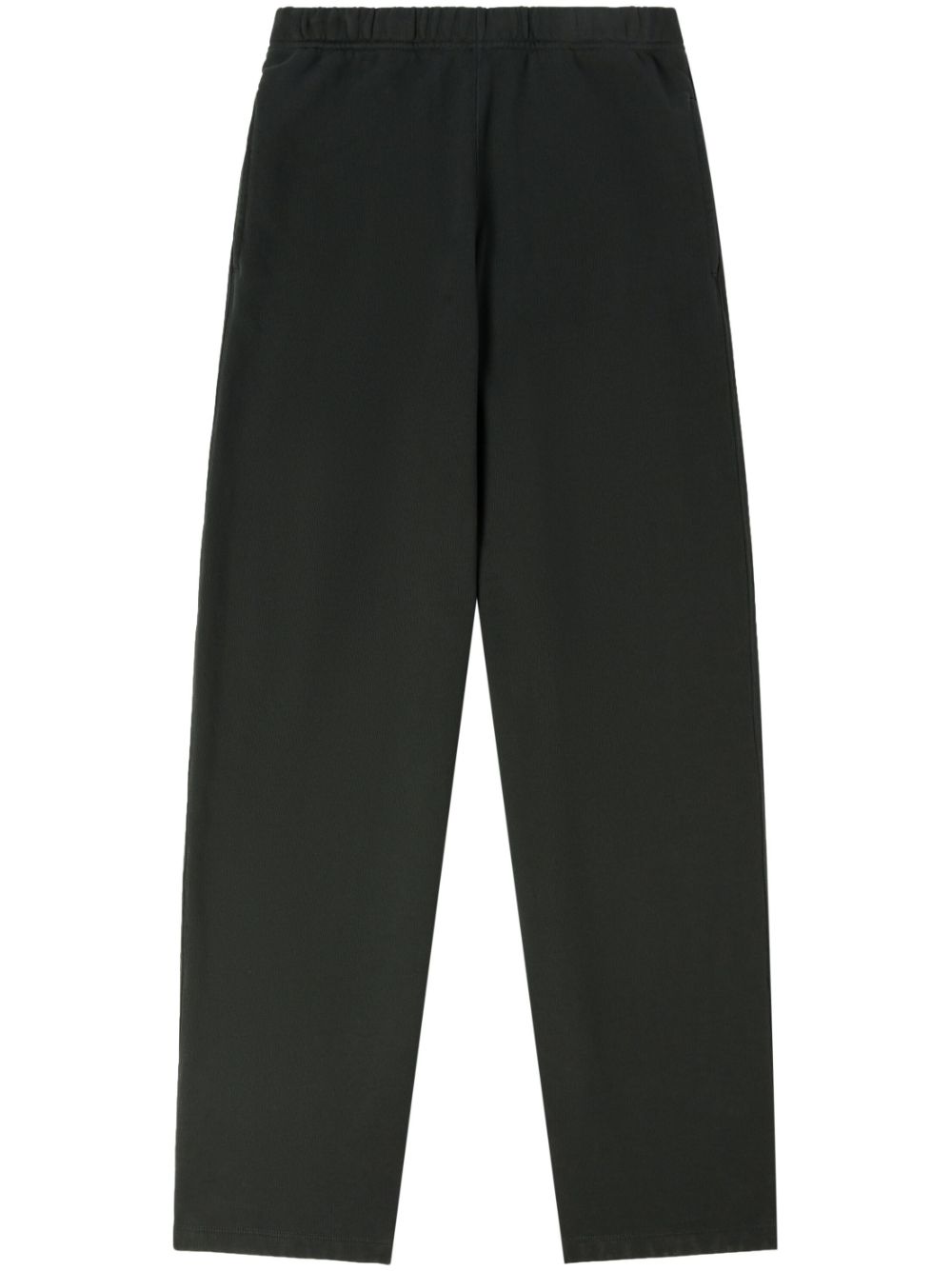 Logo-patch cotton track pants - Black