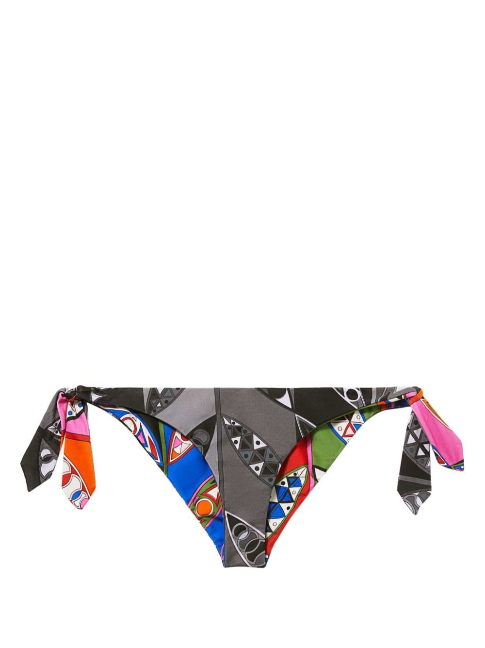 Abstract print bikini bottom - Black