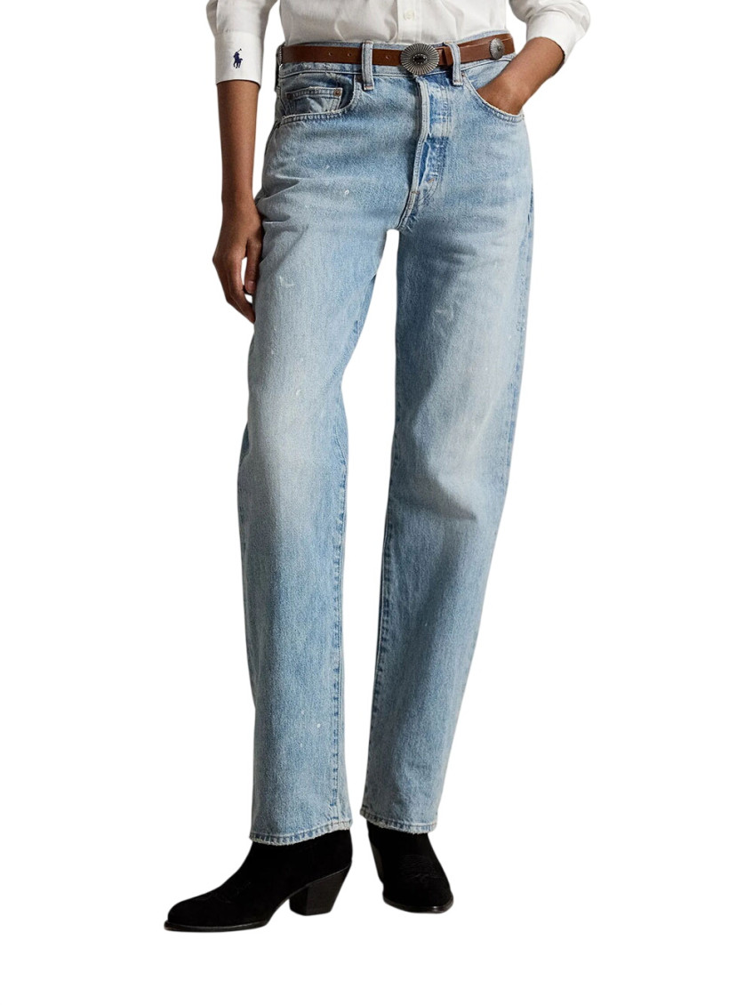 Light Blue Relaxed High Rise Jeans