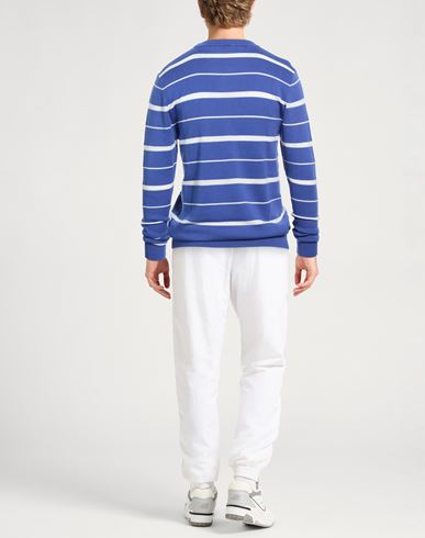 Man Sweater Blue Size 40 Cotton