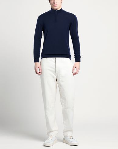 Man Turtleneck Navy Size L Merino Wool