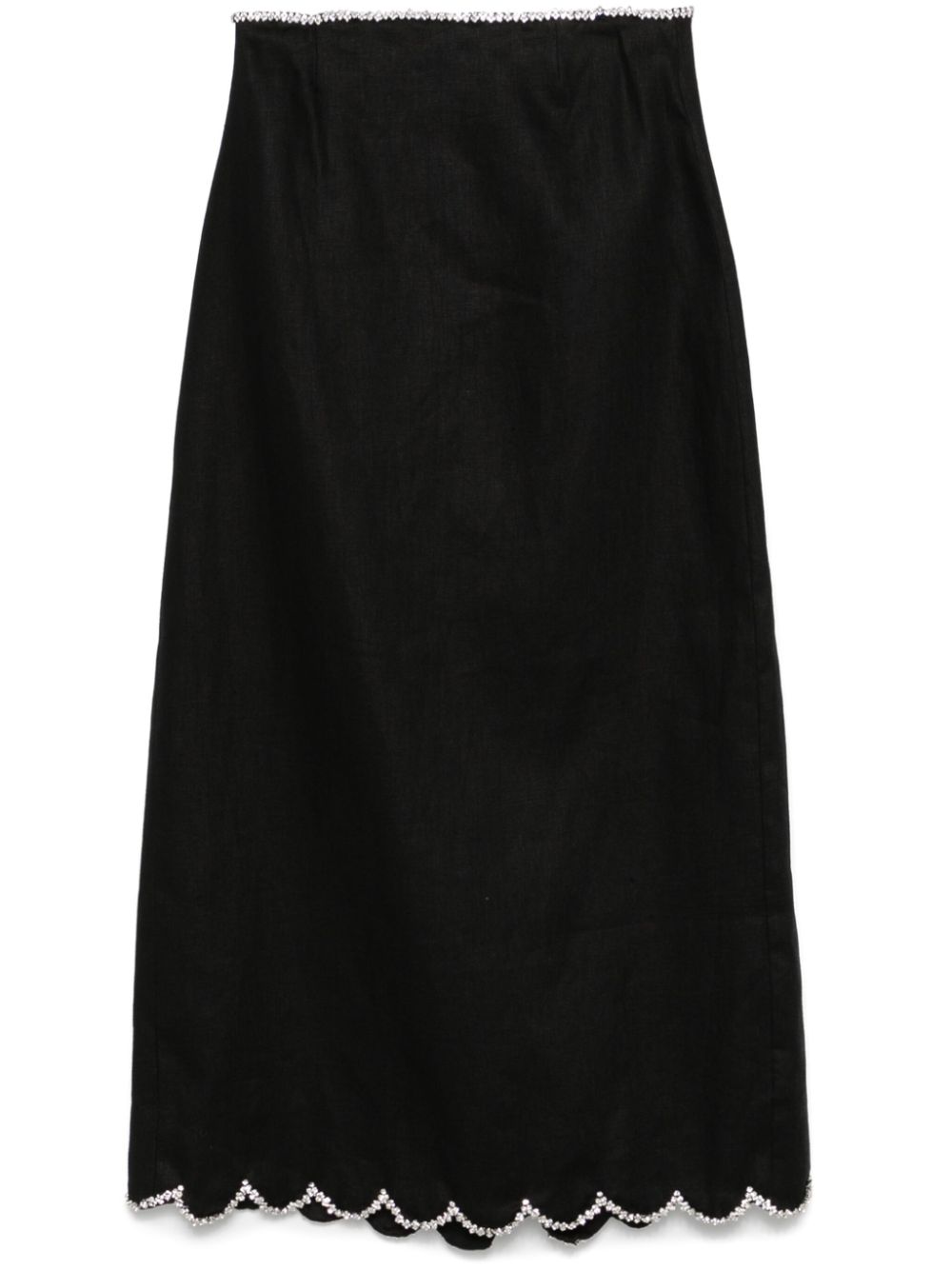 Crush midi skirt - Black
