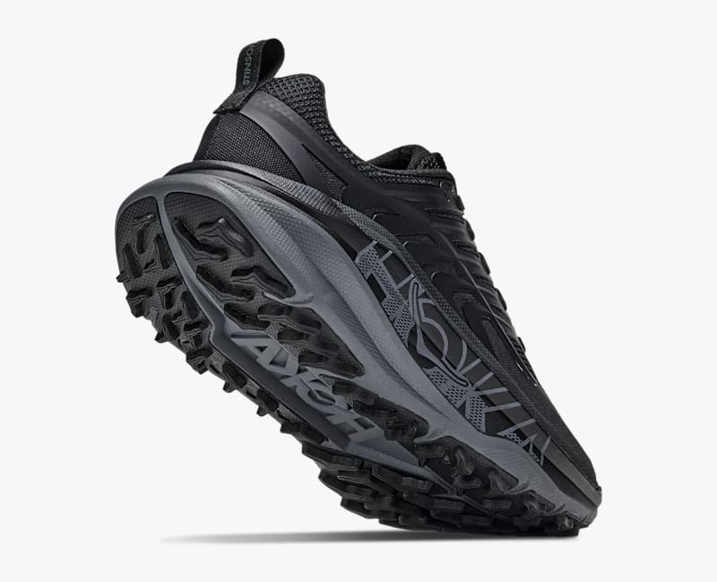 HOKA Women's Stinson 8 Shoes in Black/Outer Orbit