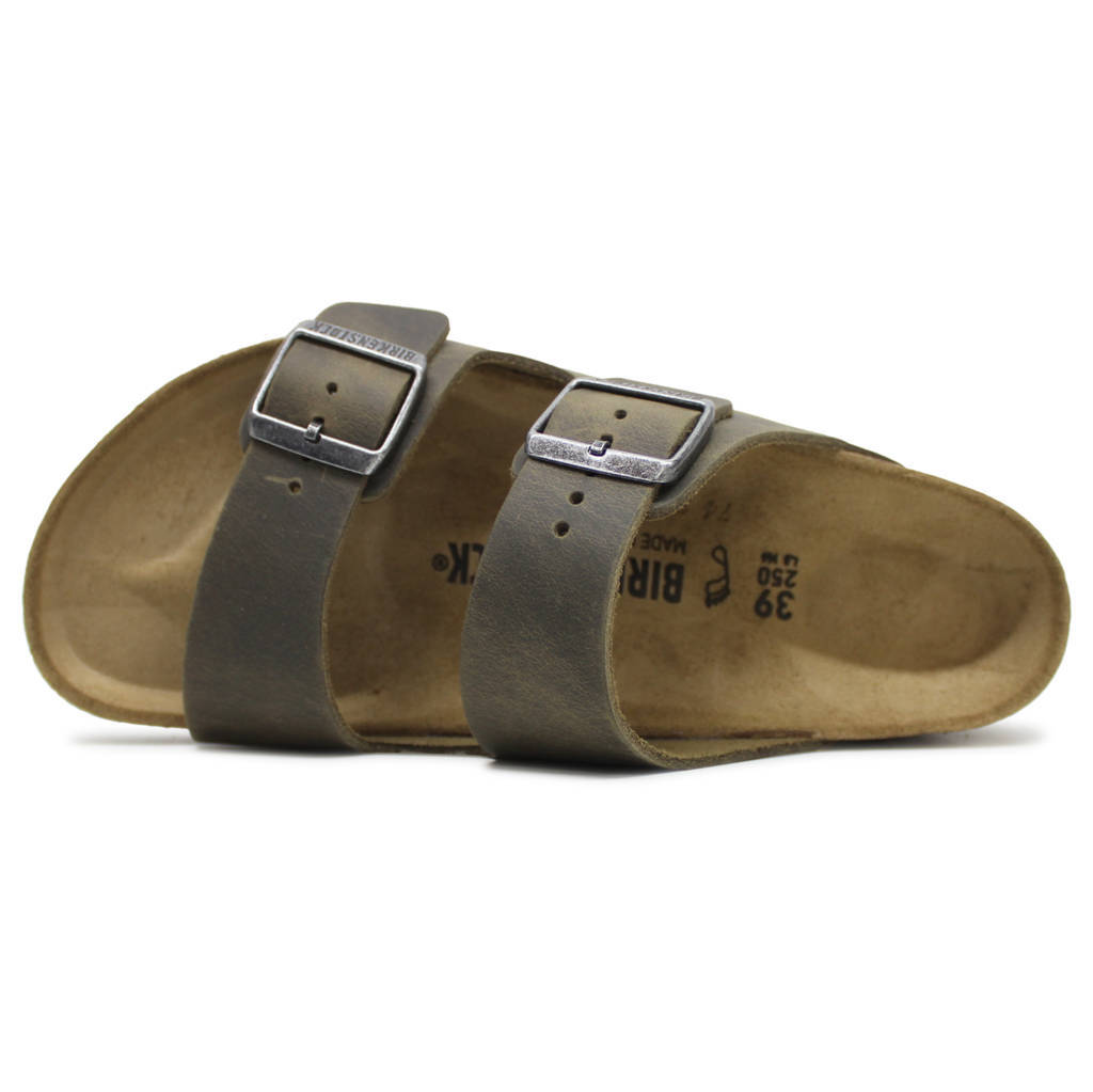 Birkenstock Arizona Oiled Leather Unisex Slide Sandals