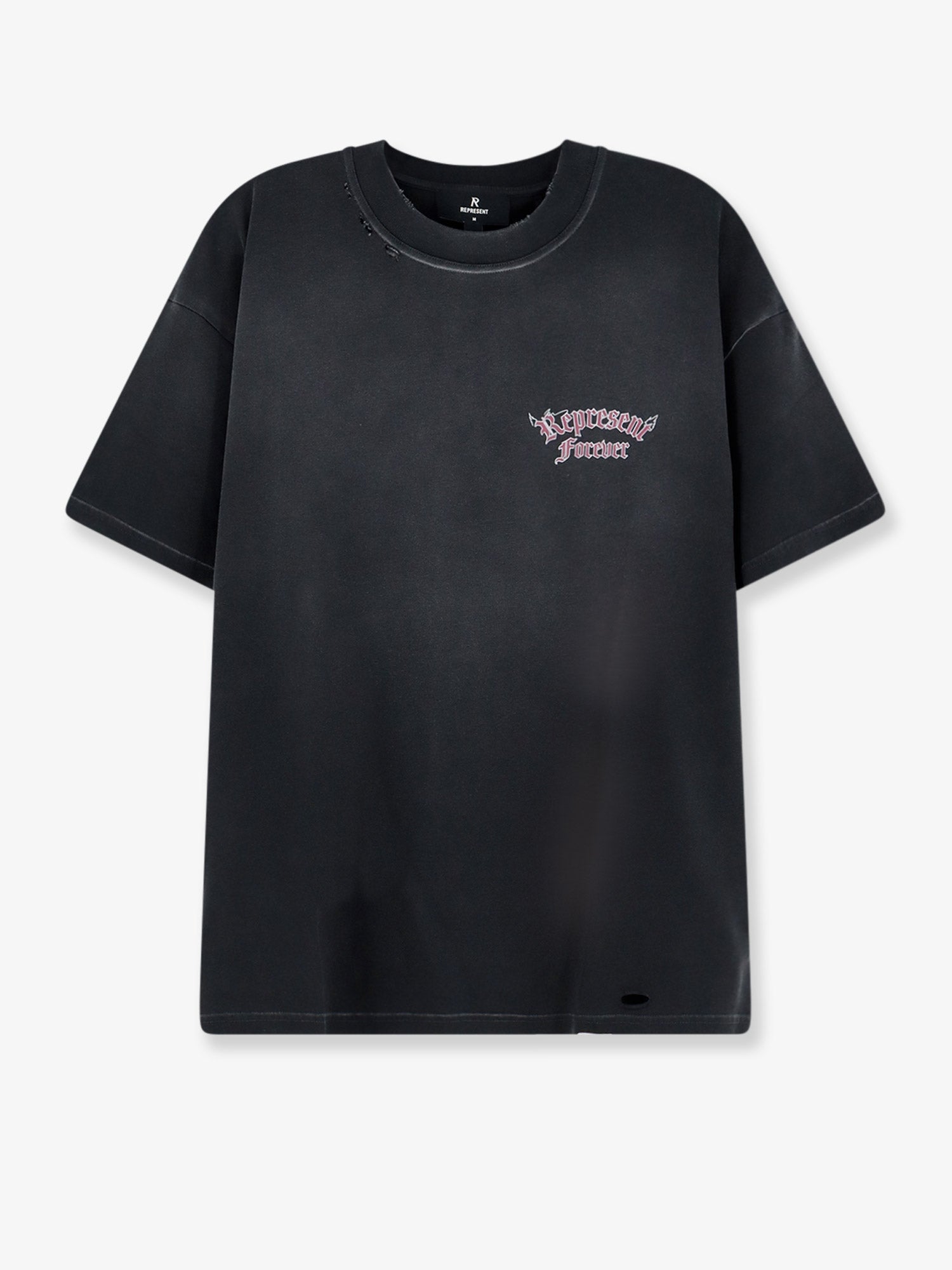 Crew-Neck Cotton Logo T-Shirt — Gray