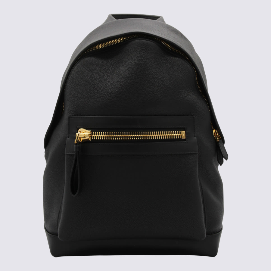 Black Leather Backpack