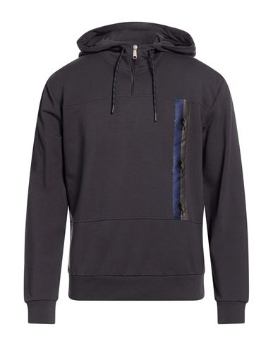 Man Sweatshirt Midnight blue Size S Cotton, Elastane