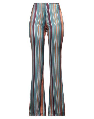Momoní Woman Pants Deep teal Size 6 Silk, Elastane